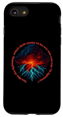 Lightning Cease One Say Lightens Romeo Juliet Zitat Play Hülle für iPhone SE (2020) / 7 / 8 von Shakespearean Quotes Apparel