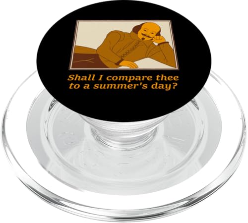 Shall Compare Summer Day Sonnet Eighteen Shakespeare-Gedicht PopSockets PopGrip für MagSafe Shall Compare Summer Day Sonnet Eighteen Shakespeare-Gedicht PopSockets PopGrip für MagSafe von Shakespearean Quotes Apparel