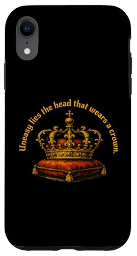 Uneasy Lies Head Wears Crown Henry Vierter Teil Zwei Zitat Hülle für iPhone XR Uneasy Lies Head Wears Crown Henry Vierter Teil Zwei Zitat Hülle für iPhone XR von Shakespearean Quotes Apparel
