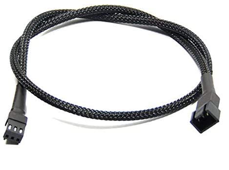 3-Pin Ventilator schwarz mit Ärmeln 30 cm Computer Handgriff Verlängerung Kabel 3-Pin Ventilator schwarz mit Ärmeln 30 cm Computer Handgriff Verlängerung Kabel von Shakmods