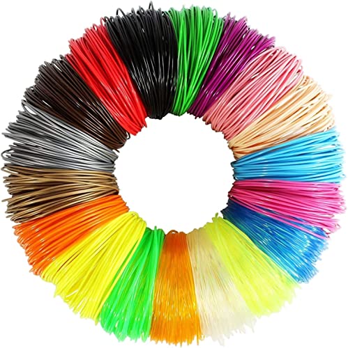 3D Stift Filament PLA, 18 Farben, je 5 Meter, 90M/295 FT, 1,75mm PLA Filament für 3D Drucker, 3D Stift von ShallWe