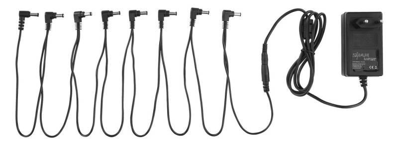 Shaman PS-23A Steckernetzteil für Effektpedale Steckernetzteil (Versorgt bis zu 8 Geräte mit Spannung) von Shaman