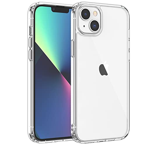 Shamo's Kompatibel mit iPhone 14 Plus Hülle, transparente Hüllen stoßfest mit TPU-Silikon-Stoßdämpfern, Kratzfeste Abdeckung, transparent HD klar [Anti-Vergilbung] von Shamo's