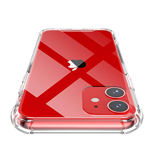 Shamo's kompatibel mit iPhone 11 Hülle Transparent, Verstärkte TPU Silikon Stoßstange stoßfester Schutzhülle Case Klar von Shamo's