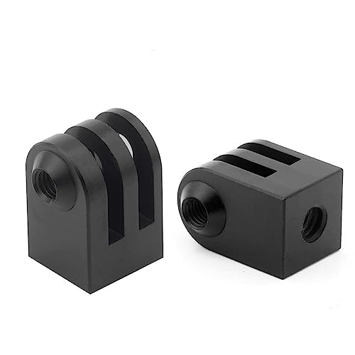 Aluminium Stativ Adapter,2 Stück Tripod Mount Adapter Stativadapte Kamera Halterung Zubehör Schwarz Adapterhalterung 1/4 Schraube Kamerahalterung Kompatibel mit Gopro 3/2 / 1/3 Aluminium Stativ Adapter,2 Stück Tripod Mount Adapter Stativadapte Kamera Halterung Zubehör Schwarz Adapterhalterung 1/4 Schraube Kamerahalterung Kompatibel mit Gopro 3/2 / 1/3 von ShanBye