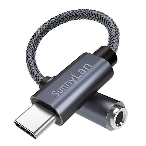 ShanFeng Adapter USB C auf Klinke,USB C Kopfhörer Adapter Kompatibel mit iPhone 15 Pro Max / 15 Pro / 15 Plus / 15,Sumsung Galaxy S23 / S22 / S21 / A53 (Gray) von ShanFeng