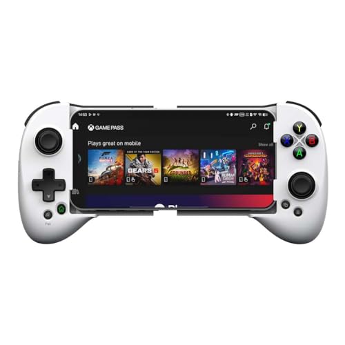 ShanWan Handy Controller für Android/iOS/iPhone15, Smartphone Controller mit Einstellbarer Joystick, Bluetooth Mobile Gaming Controller für PS Remote Play Xbox Cloud Steam Link GeForce NOW Usw von ShanWan