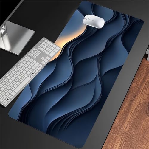 Gaming Mauspad Groß Mousepad 1000x500x2mm Marineblau Mauspad XXL mit Rutschfester Basis Waschbares Schreibtischunterlage für Zuhause, Büro, Gamer Gaming Mauspad Groß Mousepad 1000x500x2mm Marineblau Mauspad XXL mit Rutschfester Basis Waschbares Schreibtischunterlage für Zuhause, Büro, Gamer von ShangShengzi