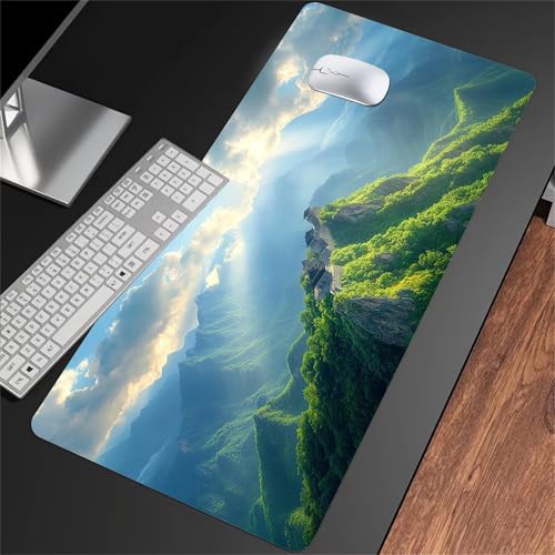 Gaming Mauspad Groß Mousepad 1000x500x2mm Natürliche Landschaft Mauspad XXL mit Rutschfester Basis Waschbares Schreibtischunterlage für Zuhause, Büro, Gamer Gaming Mauspad Groß Mousepad 1000x500x2mm Natürliche Landschaft Mauspad XXL mit Rutschfester Basis Waschbares Schreibtischunterlage für Zuhause, Büro, Gamer von ShangShengzi