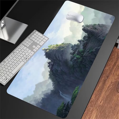 Gaming Mauspad Groß Mousepad 1200x600x3mm Berglandschaft Mauspad XXL mit Rutschfester Basis Waschbares Schreibtischunterlage für Zuhause, Büro, Gamer Gaming Mauspad Groß Mousepad 1200x600x3mm Berglandschaft Mauspad XXL mit Rutschfester Basis Waschbares Schreibtischunterlage für Zuhause, Büro, Gamer von ShangShengzi