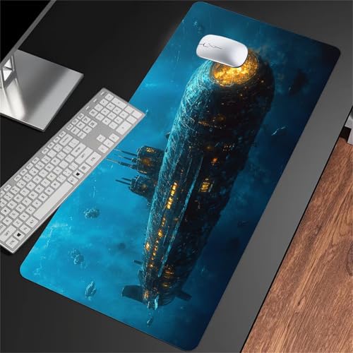 Gaming Mauspad Groß Mousepad 700x300x2mm Boot Dunkelblau Mauspad XXL mit Rutschfester Basis Waschbares Schreibtischunterlage für Zuhause, Büro, Gamer Gaming Mauspad Groß Mousepad 700x300x2mm Boot Dunkelblau Mauspad XXL mit Rutschfester Basis Waschbares Schreibtischunterlage für Zuhause, Büro, Gamer von ShangShengzi