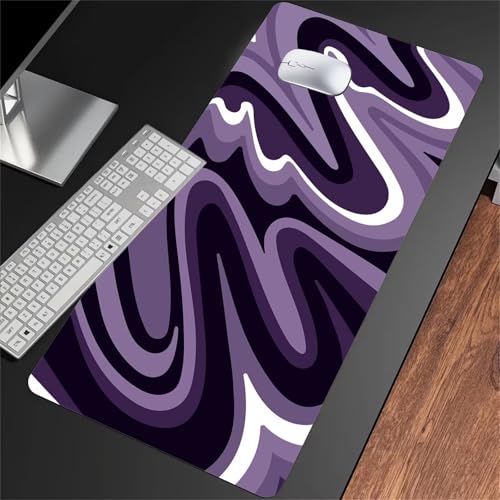 Gaming Mauspad Groß Mousepad 700x400x2mm Lila Schwarz Weiß Mauspad XXL mit Rutschfester Basis Waschbares Schreibtischunterlage für Zuhause, Büro, Gamer Gaming Mauspad Groß Mousepad 700x400x2mm Lila Schwarz Weiß Mauspad XXL mit Rutschfester Basis Waschbares Schreibtischunterlage für Zuhause, Büro, Gamer von ShangShengzi
