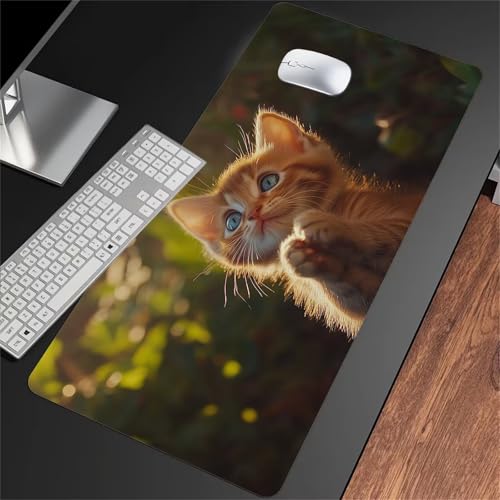 Gaming Mauspad Groß Mousepad 800x300x2mm Tier Katze Mauspad XXL mit Rutschfester Basis Waschbares Schreibtischunterlage für Zuhause, Büro, Gamer Gaming Mauspad Groß Mousepad 800x300x2mm Tier Katze Mauspad XXL mit Rutschfester Basis Waschbares Schreibtischunterlage für Zuhause, Büro, Gamer von ShangShengzi
