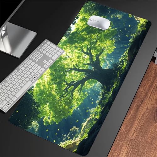 Gaming Mauspad XXL 1200x600x2mm Mauspad Große Waschbares Schreibtischunterlage mit Einer speziellen Oberfläche Verbessert Präzision und Geschwindigkei (Sonnenscheinbaum) von ShangShengzi
