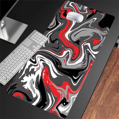 ShangShengzi Gaming Mauspad XXL 1000x500x2mm Mauspad Große Waschbares Schreibtischunterlage mit Einer speziellen Oberfläche Verbessert Präzision und Geschwindigkei (Flüssigkeitsschicht) von ShangShengzi