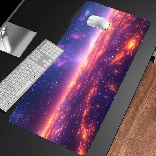 ShangShengzi Gaming Mauspad XXL 1200x600x3mm Mauspad Große Waschbares Schreibtischunterlage mit Einer speziellen Oberfläche Verbessert Präzision und Geschwindigkei (Sternenhimmel) von ShangShengzi