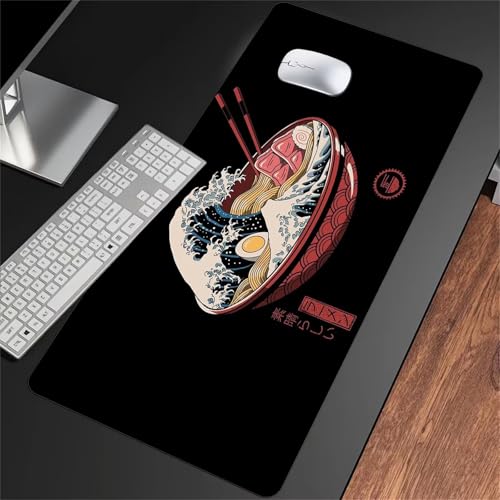 ShangShengzi Gaming Mauspad XXL 700x300x2mm Mauspad Große Waschbares Schreibtischunterlage mit Einer speziellen Oberfläche Verbessert Präzision und Geschwindigkei (Lebensmittel) von ShangShengzi