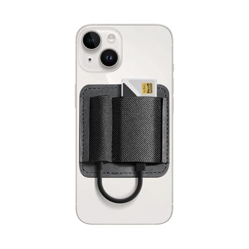 SHANLING Magnetische DAC-Schutzhülle aus Leder, starker Magnet, DAC-Tasche, starke Saugkraft, Android-Handy-Clip, DAC-Zubehör, Schwarz (kompatibel mit UA1-UA5 Full Series und mehr) von Shanling