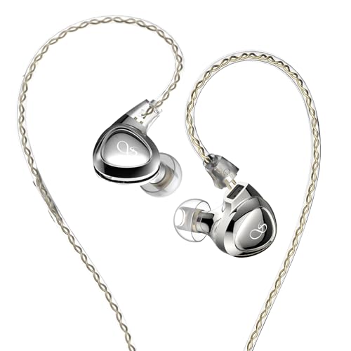 Shanling SONO HiFi Kopfhörer, hochauflösende 2DD+1BA IEMs, dreifach dynamische Hybrid-Ohrhörer verlustfrei, 2-poliger Abnehmbarer Stecker, 3,5-mm-Stecker, Zwei Paar austauschbare Ohrstöpsel von Shanling