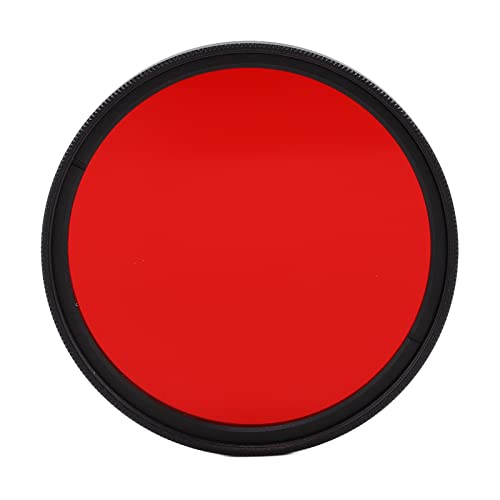 55 mm Objektivfilter, Kamera-Brille, roter Filter, optisches Glas, Rotfilter, kratzfest, mehrschichtige (55 mm) Kamera- und Fotofilter, Kamerafilter für Kameraaufnahmen von Shanrya