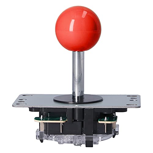 Arcade Game DIY Kit Teile, Arcade Game Joystick Kits mit Encoder Board 10 Tasten Joystick für PC Spiel für MAME für Fight Stick(rot) von Shanrya