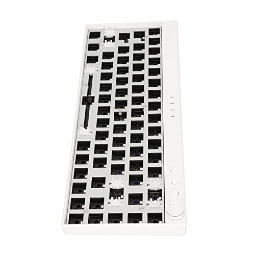 Benutzerdefinierte Mechanische Tastatur, 68 Tasten Mechanische DIY-Tastatur Ergonomischer RGB-Hintergrundbeleuchtungsschalter Hot Swap 65% Layout für PC (Weiss) von Shanrya