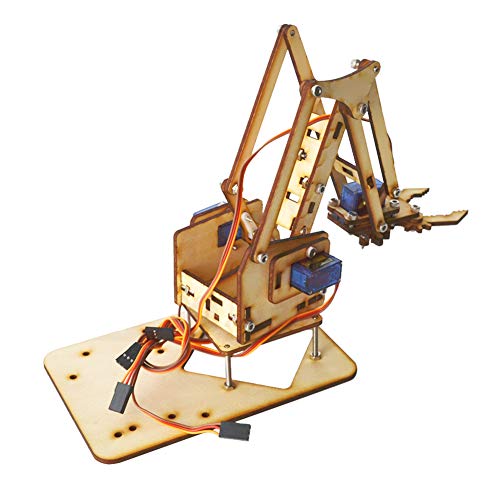 DIY Roboterarm Holzmaterial Leichter mechanischer Arm Mittelschüler für College-Studenten von Shanrya