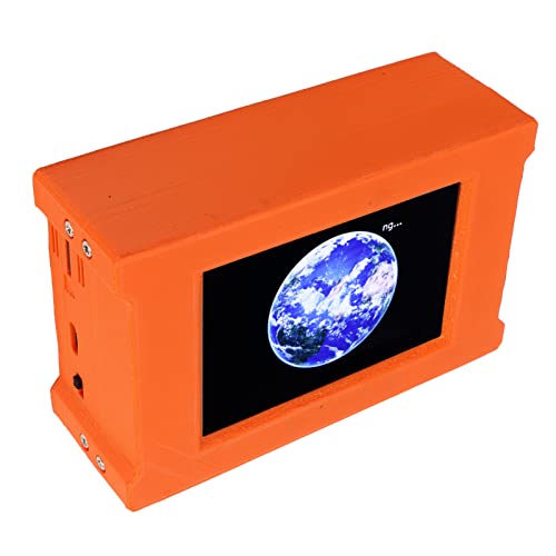 Digitales Sprachmodem, MMDVM-Hotspot-Gehäuse mit Warmer Kristallvibration, Geringe Wärmeentwicklung mit 3,5-Zoll-Farbbildschirm für Amateurfunk (Orange) von Shanrya