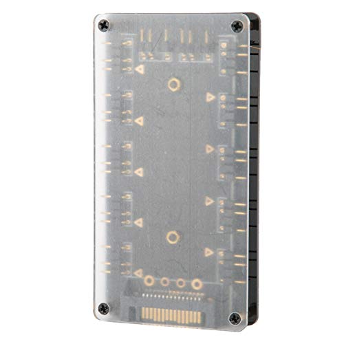 Hochwertiger 10-in-1-Lüfter-RGB-Hub, Lüfter-Hub, einfach 3,6 x 1,9 x 0,4 Zoll praktischer Computer-Desktop mit hoher Genauigkeit für das Motherboard Home von Shanrya