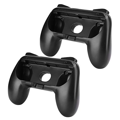 Jarchii Robuste Gamepad-Schutzhülle, Spielegriffe, präzise Schwarze Griffgriffe für Switch-Switch Joy-Con-Spielegriffe Joypad Shell(Black + Black 2 Packs) von Shanrya