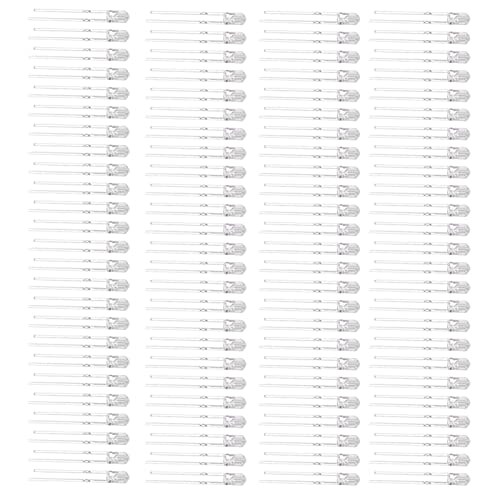 LED-Diode, lichtemittierende Diode, kleine Größe für Farbdisplays, Indikatoren, Diagnose für elektronische Heimwerker(Graues Haar lila) von Shanrya