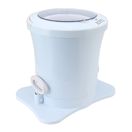 Manuelle Entwässerungsmaschine, Verschleißfester Manueller Wäschetrockner, Abnehmbares ABS-PP-Handzugseil, Einfache Verwendung, 2500 U/min für Zuhause (Blau) von Shanrya
