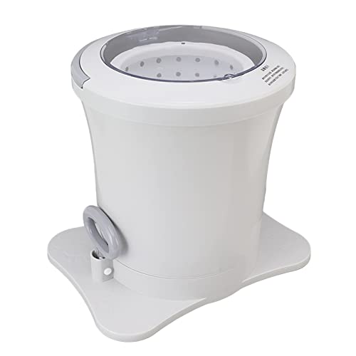 Manuelle Entwässerungsmaschine, Verschleißfester Manueller Wäschetrockner, Abnehmbares ABS-PP-Handzugseil, Einfache Verwendung, 2500 U/min für Zuhause (Weiß) von Shanrya