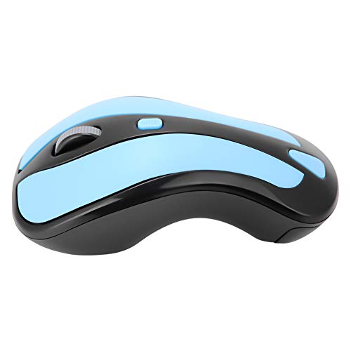 Maus Optical Air Mouse Komfortables Handgefühl Büro für Zuhause(Blue+Black) von Shanrya