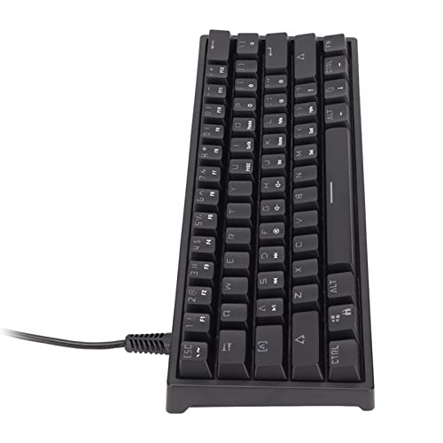 Mechanische Tastatur mit RGB-Hintergrundbeleuchtung, Mechanische Tastatur Blauer Schalter Leichte, kühle RGB-Beleuchtung für zu Hause für das Büro von Shanrya