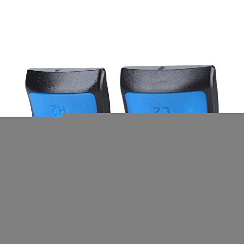Nitrip ABS Kunststoff + Gummi Schwarz Blau Controller Extender Tasten Extension Trigger Soft Touch Extended Grips für PS4(Blau) von Shanrya