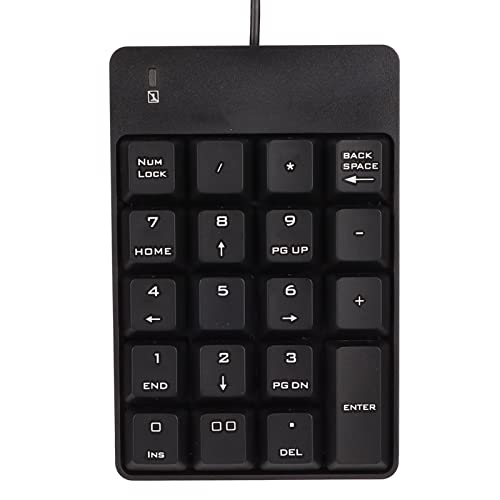 Numerische Tastatur, Schwarze Numerische Tastatur mit USB-Schnittstelle für Computer von Shanrya