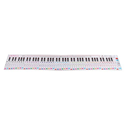 Piano Note Chart, Keyboard Guide 88 Tasten Tragbares PP Verschleißfest für Fingerübungen von Shanrya