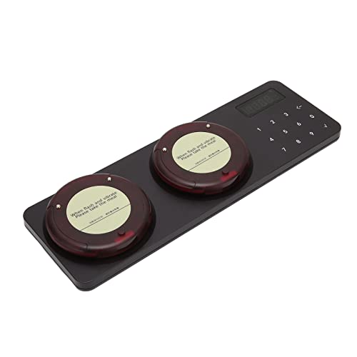 Restaurant-Pager-System 15, Sichere Tiefe, Wasserdicht, Stapelbar, Aufladbar, Super-Abdeckung, Untersetzer-Paging-System für Esszimmer für Autowerkstatt (EU-Stecker) von Shanrya