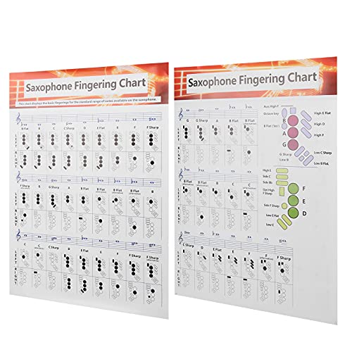 Saxophon-Grifftabelle, Saxophon-Anfängerleitfaden Grundlagen-Leitfaden Übung für Anfänger von Shanrya
