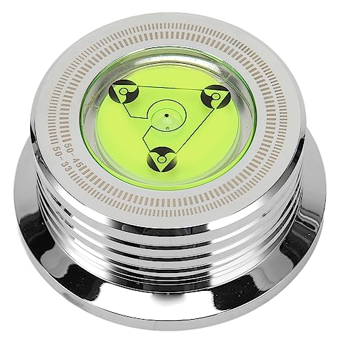 Schallplatten-Gewichtsstabilisator, Vibrationsreduzierer, Plattenspieler, Schallplatten-Stabilisator, Klemme aus Metall mit Niveau-Geschwindigkeitsmessung für LP-Plattenspieler von Shanrya