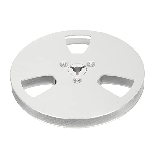 Schallplattenspule, Aluminiumlegierung, 3 Löcher, Silberfarben, 5 Zoll, Leere Bandspule für Reel-to-Reel-Kassettenspieler Schallplattenspule, Aluminiumlegierung, 3 Löcher, Silberfarben, 5 Zoll, Leere Bandspule für Reel-to-Reel-Kassettenspieler von Shanrya