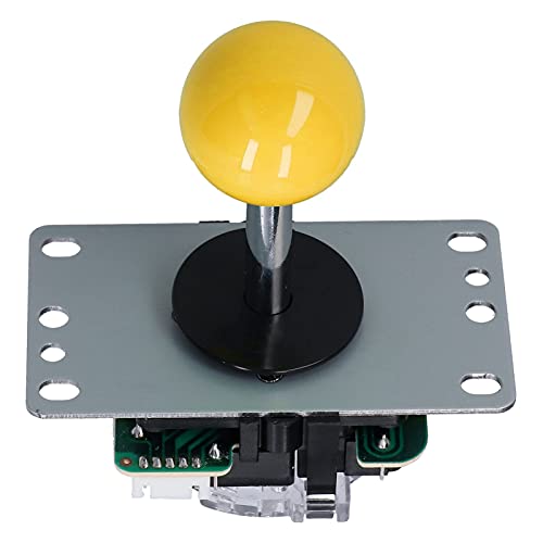 Shanrya Arcade Game DIY Kit Teile, Arcade Game Joystick Kits mit Encoder Board 10 Tasten Joystick für PC Spiel für MAME für Fight Stick(Gelb) von Shanrya