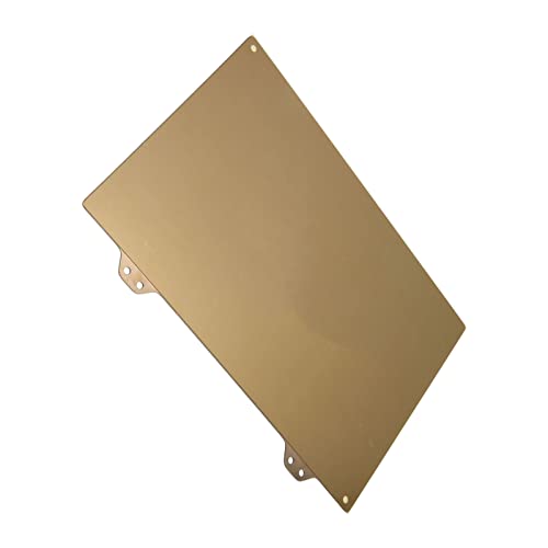 Shanrya Federstahlplatte, Abnehmbar Gold Einfach zu Bedienende Drucker Hot Bed Platte Doppelt Beschichtet für Makebo (Pulverisierte Stahlbleche) von Shanrya