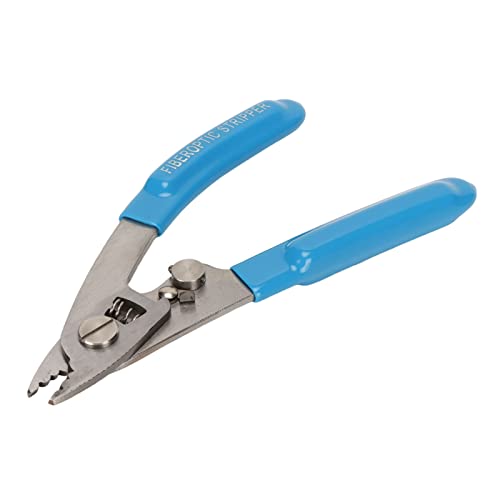 Shanrya Glasfaser-Werkzeuge, Tragbarer Glasfaser-Abisolierer aus Edelstahl für die Industrie für Installateure (Blau) von Shanrya