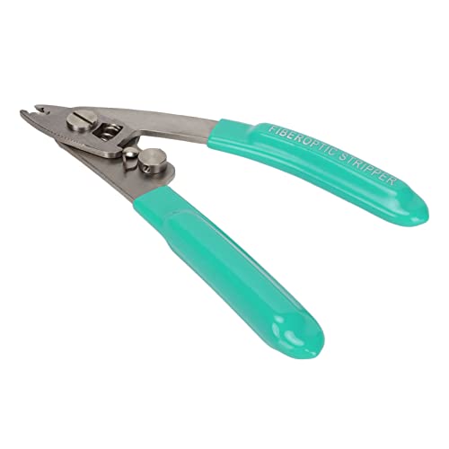 Shanrya Glasfaser-Werkzeuge, Tragbarer Glasfaser-Abisolierer aus Edelstahl für die Industrie für Installateure (Grün) von Shanrya