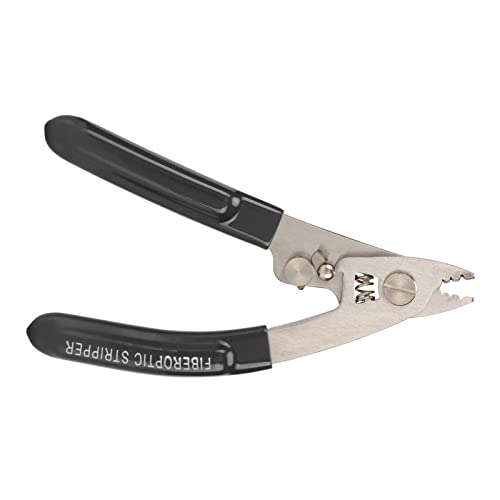Shanrya Glasfaser-Werkzeuge, Tragbarer Glasfaser-Abisolierer aus Edelstahl für die Industrie für Installateure (Schwarz) von Shanrya