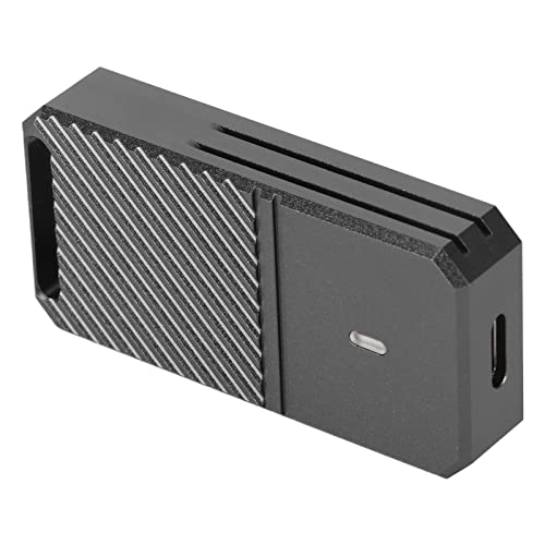 Shanrya M.2 NVMe SSD-Gehäuse, Tragbares M.2 SSD-Gehäuse 10 Gbit/s für Unterwegs von Shanrya