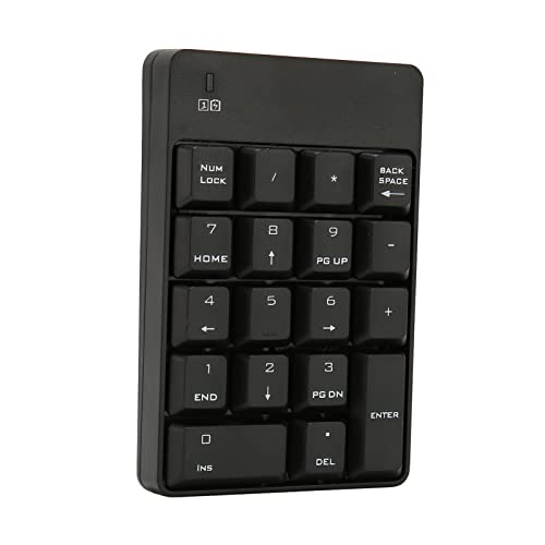 Shanrya Numerische Tastatur, Klein, Kompakt, Plug-and-Play-ABS-Material, USB-Numerische Tastatur, Soft-Press-Touch, 18 Tasten (Schwarz) von Shanrya
