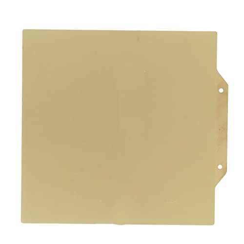 Shanrya PEI-Stahlplatte, 3D-Drucker-Bauplatte 2-seitig Beschichtet 6,5 Zoll 6,5 Zoll Gold Zur Reparatur (Goldene Stahlplatte mit Magnetaufkleber) von Shanrya